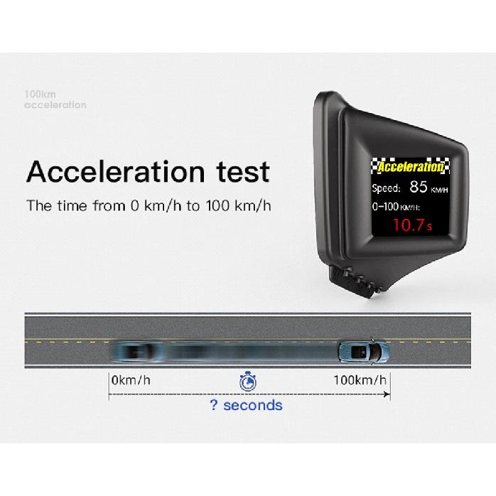 P8 HUD OBD2+GPS On-board Computer Head Up Display Car Tachometer Turbo Oil Pressure RPM Water Temp Speedometer