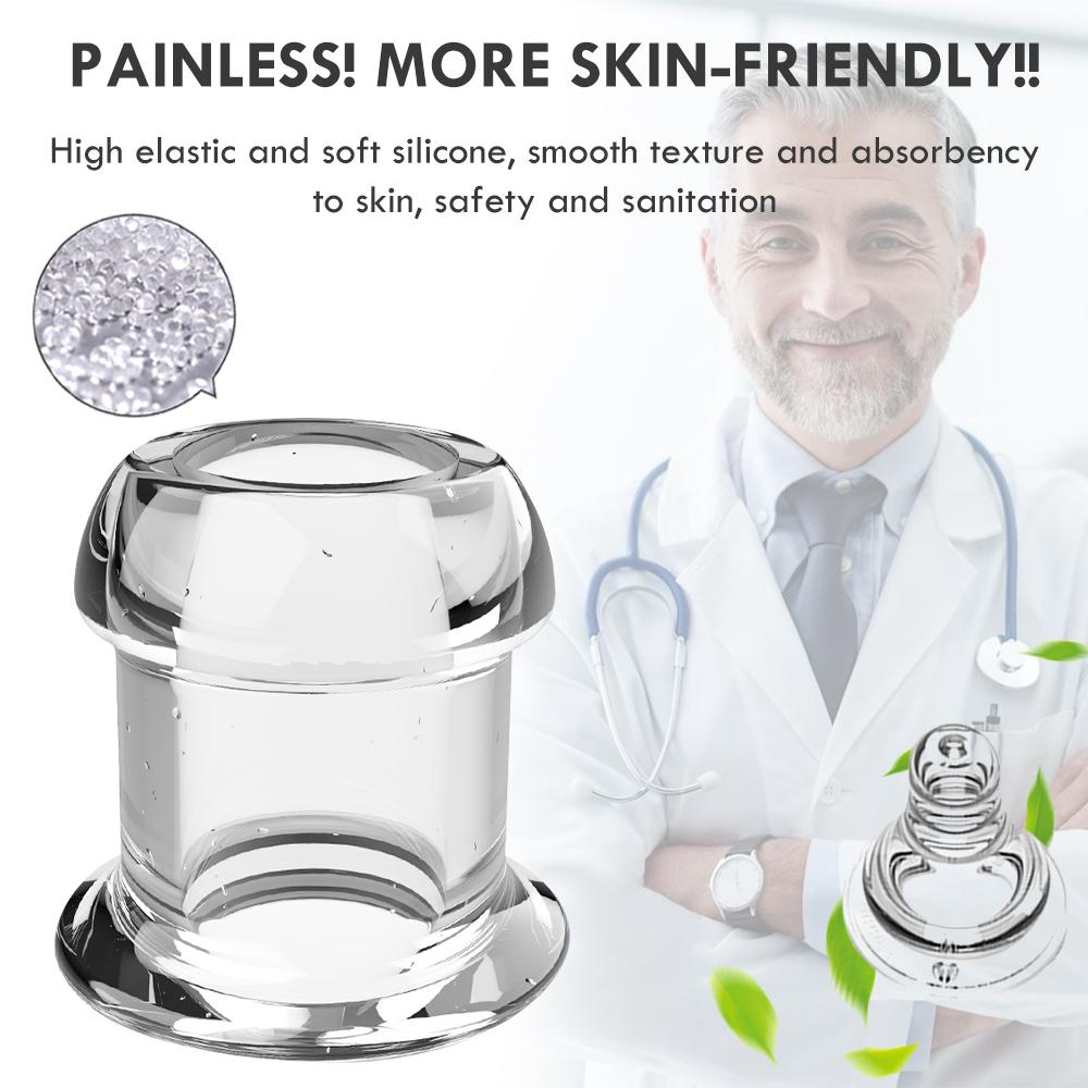 Duté zrcátko vykukující anální korálky anální zátka se zátkou expandér Tunel Transparentní dilatace konečníku Dospělí Ženy Muži Gay