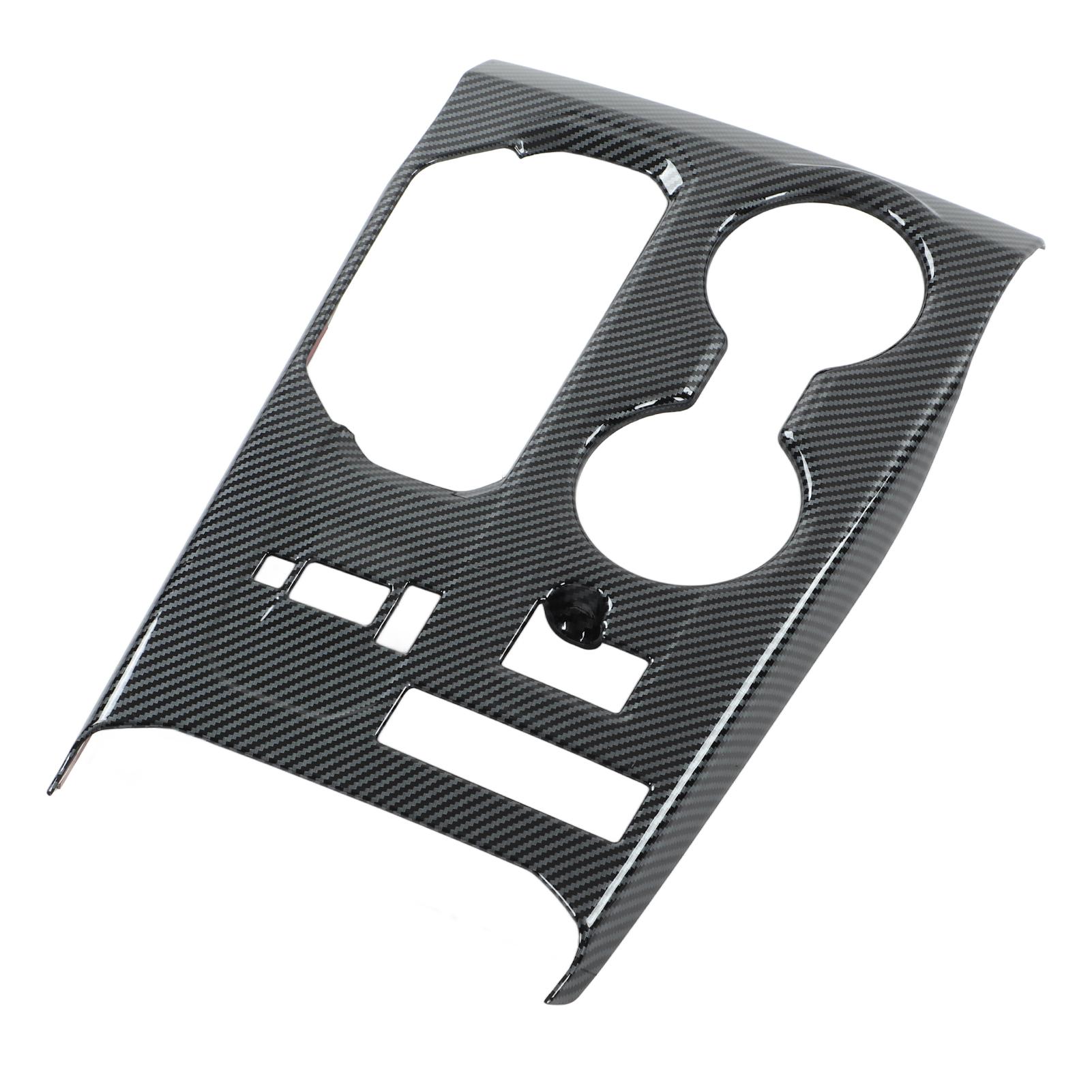 

Car Center Console Shift Panel Trim Adhesive Glossy Carbon Fiber Style Replacement for Highlander 2022+ LHD