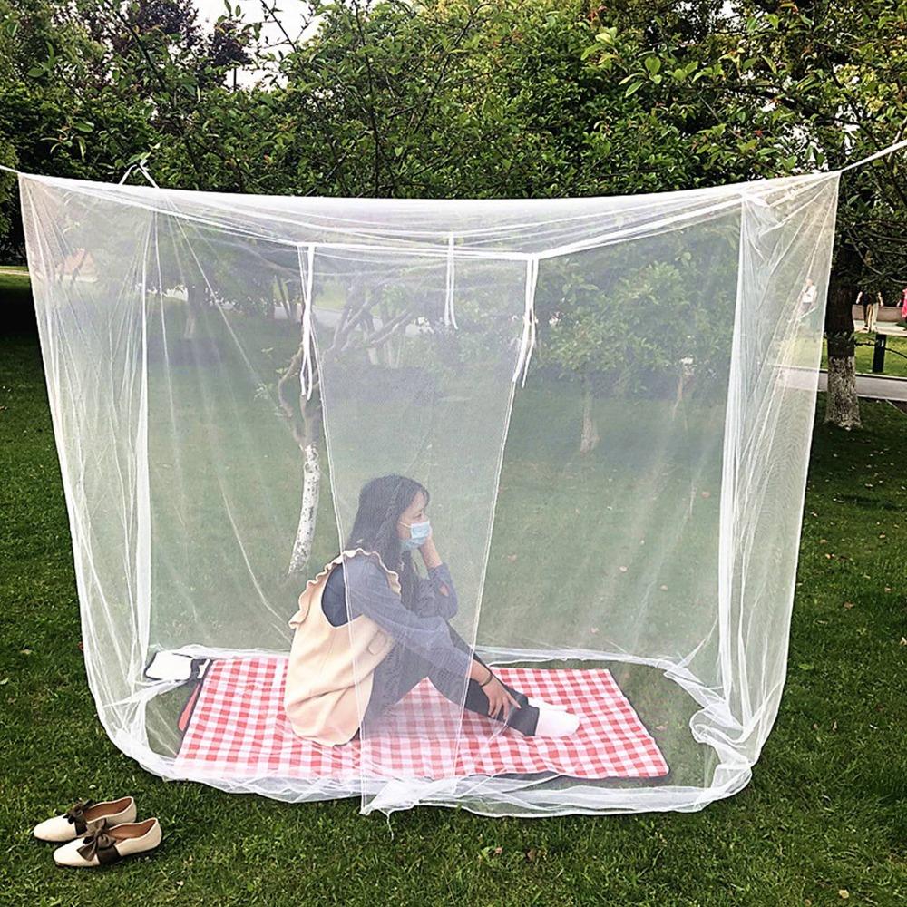 Single Door Insect Mesh Tent 4 Corners Mosquito Net Canopy  Outdoor Camping
