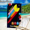 Custom Name Pac Game Beach Towel - Soft, Ultra-Absorbent Microfiber, Lightweight, Perfect for Beach, Parties, Travel, Camping