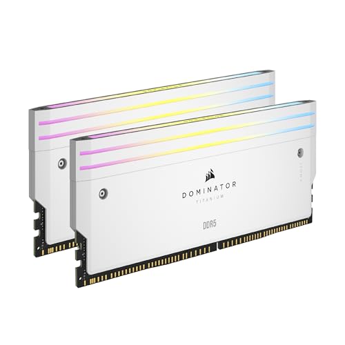 CORSAIR DOMINATOR Titanium DDR5 RGB Light Enhancement Kit - 2 Modules - 0GB RAM - CORSAIR iCUE Compatible - White