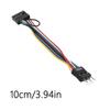 Front Panel Sound Cable Adapter for ATXs Case for Motherboards 13Pin to 9Pin Connectors