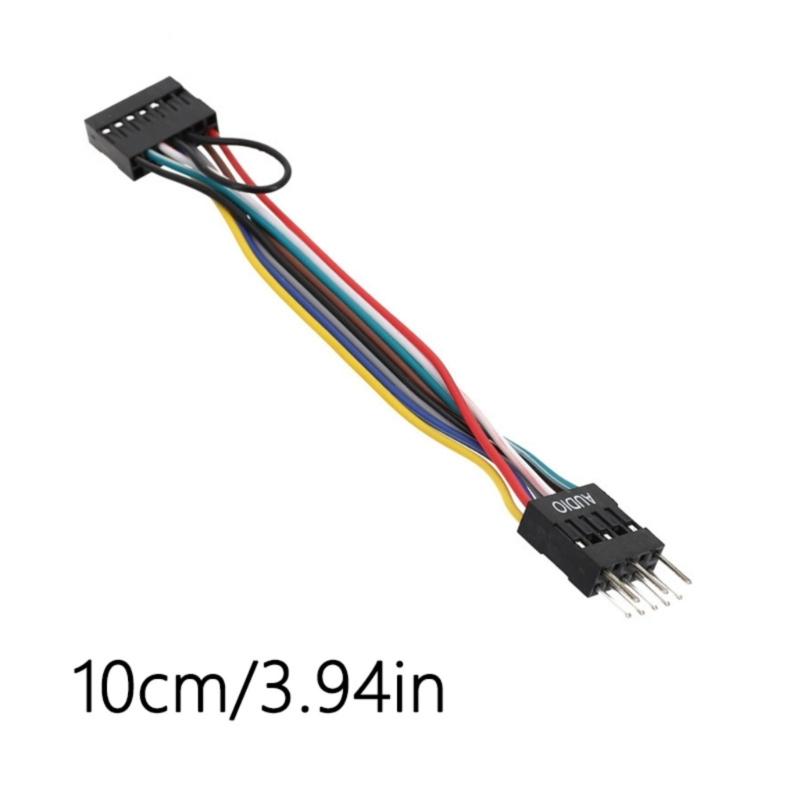 Front Panel Sound Cable Adapter for ATXs Case for Motherboards 13Pin to 9Pin Connectors