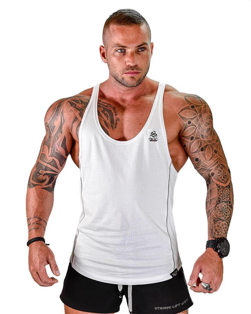 Grenzüberschreitendes Muscle Brothers Herren Y-Back Fitness Tank: Atmungsaktive, Elastische Sport- & Freizeitbekleidung