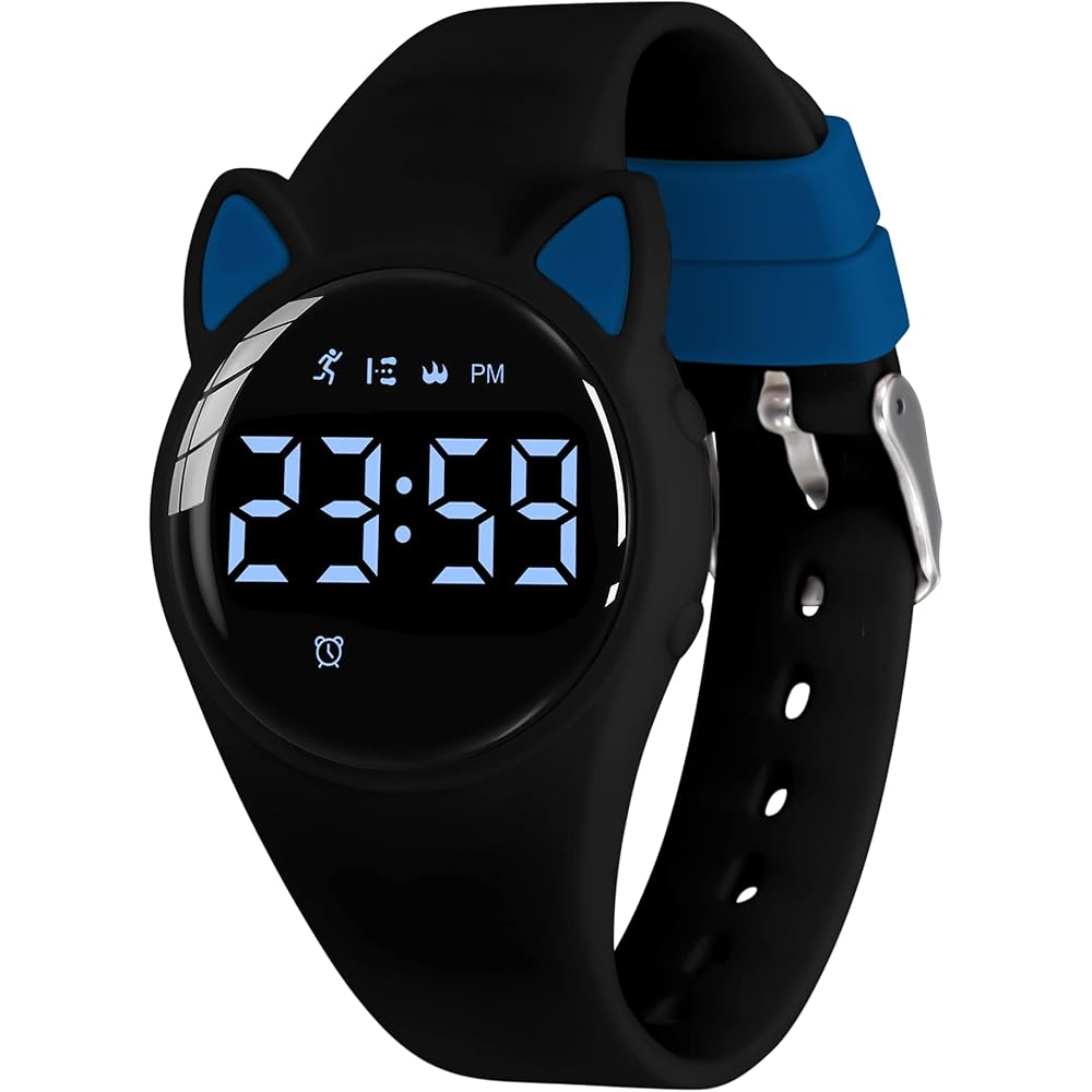 ShunkanSai Kids Digital Sports Watch with Pedometer, Waterproof, Rechargeable, Multi-Function Activity Tracker