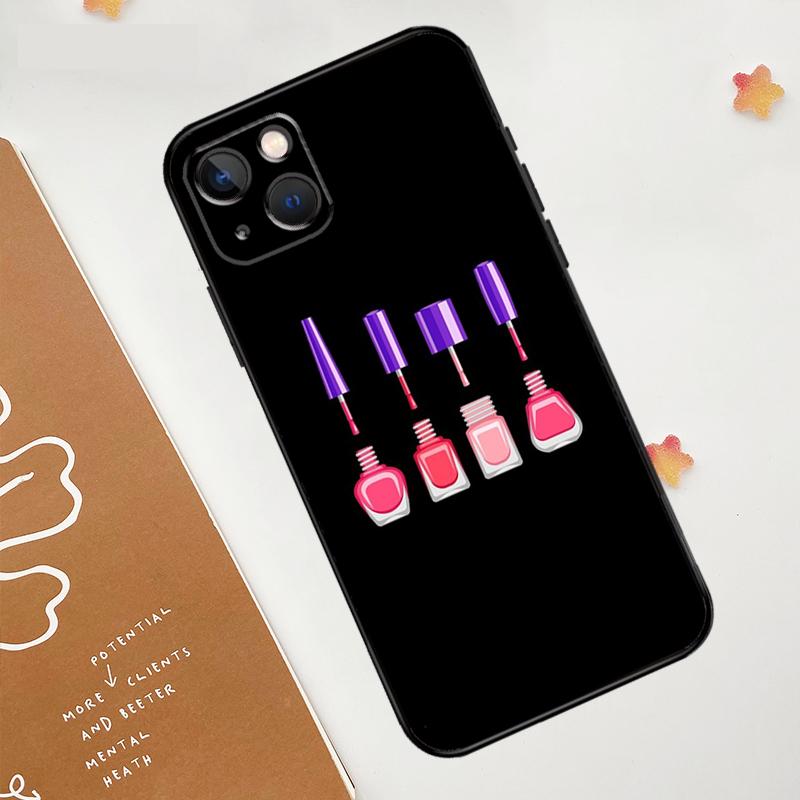 Nail Polish Case For iPhone 12 11 13 14 15 16 Pro Max XS X XR Plus 2021 13 12 Mini Fundas