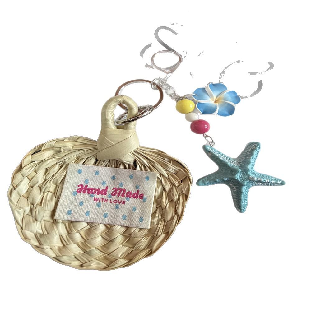 Hand-Woven Bamboo Rattan Mini Fan – Creative Chinese Style Ornament & Jewelry Accessory