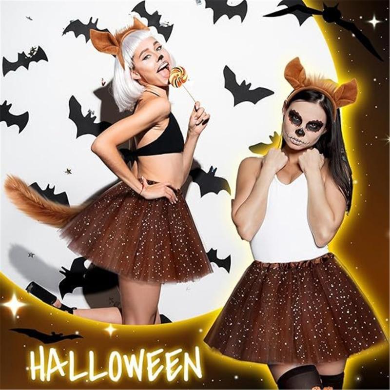 3Pcs Horse Role Play Costume Set For Halloween Parties And Cosplay Event Practical Polyester Fabric Role Play Outfit