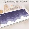 Large Size Pink Mousepad xcm Pastel Clouds Deskmat XXL Kawaii Nonslip Mouse Pad Cute Mice Rugs Extended Gaming Keyboard Mat