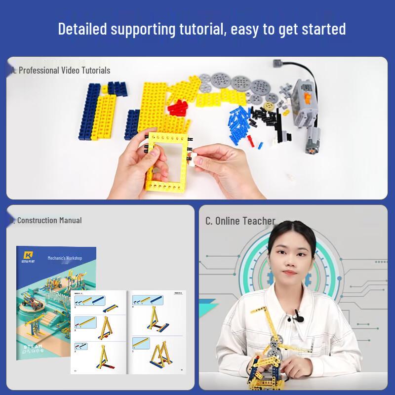 STEAM Electric DIY Robot Building Blocks Kit