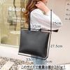 Yumemono Leather Tote Business Fits A4 Recruitment Job Hunting For On and Off Thin and Lightweight Women's Bag, Bag, Size, Bag, Bag, Use, (Black)