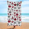Ultra Soft Microfiber Beach Towel With Quick Dry Antibacterial Ion Print Design Pool Travel Outdoor Use