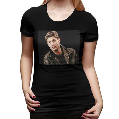Koszulka Supernatural z Deanem Winchesterem dla Kobiet Okrągły Dekolt Streetwear Koszulki Damskie Krótki Rękaw Letnie Ubrania Top