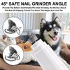 Electric Dog Nail Grinder Painless Paws Grooming and Smoothing Pet Nail Trimmer 2-Speed for Small Medium Large Dogs Cats