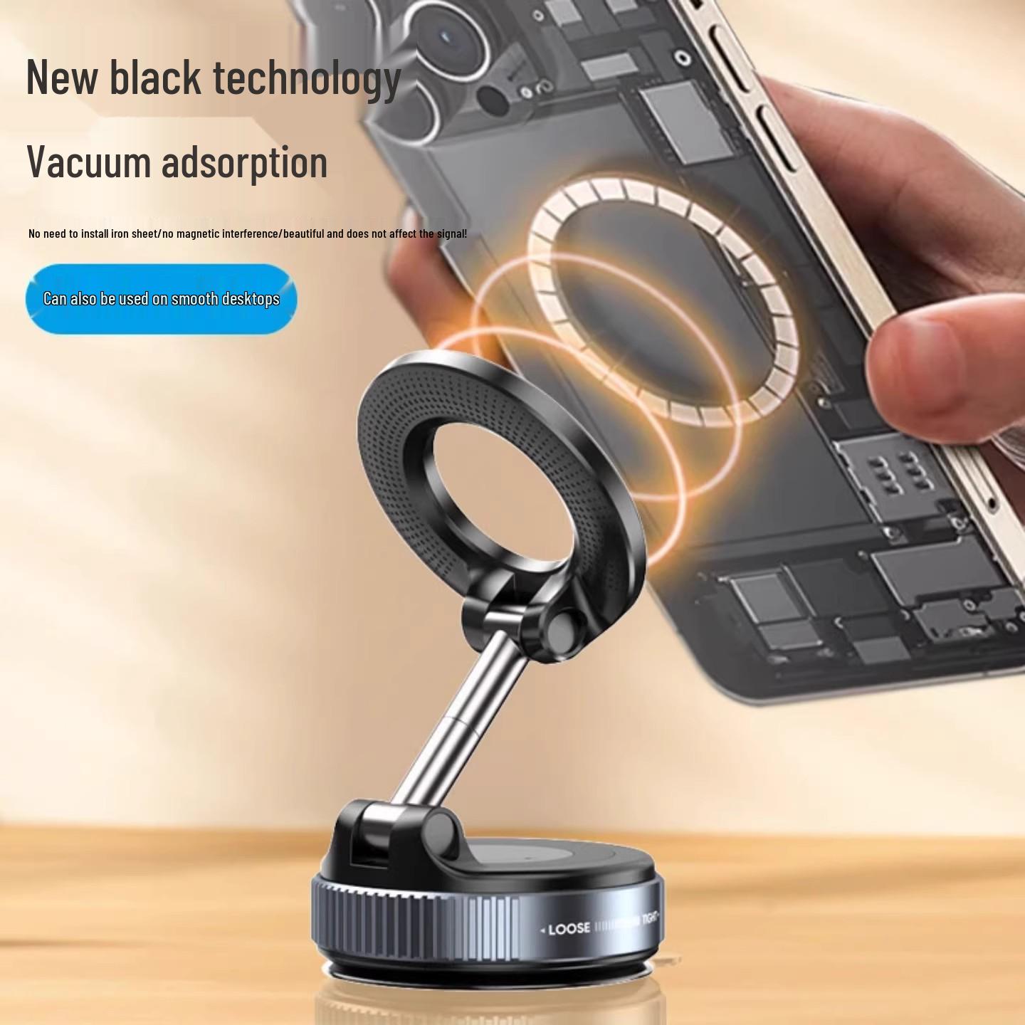 Cross-border Magnetic Car Phone Holder - Universal Dashboard & Desktop Multi-Function Navigation Stand