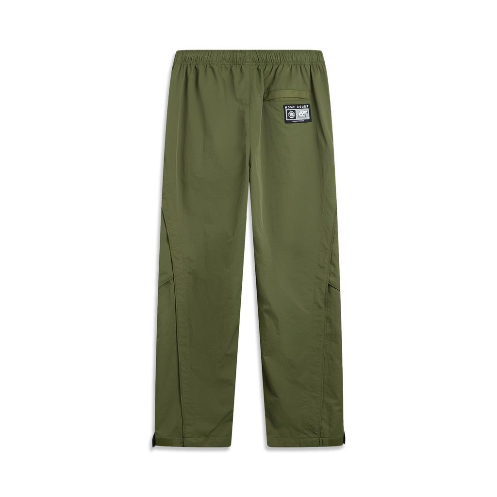 Li Ning Badfive Quick-Dry Cool Comfortable Moisture-Wicking Loose Letter Print Sports Pants Men Bottoms Green AYKV705-1
