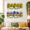 Potted Flower Wicker Shelf Vine Wall Sticker Waterproof Self Adhesive Removable for Glass Tile Furniture Decoration
