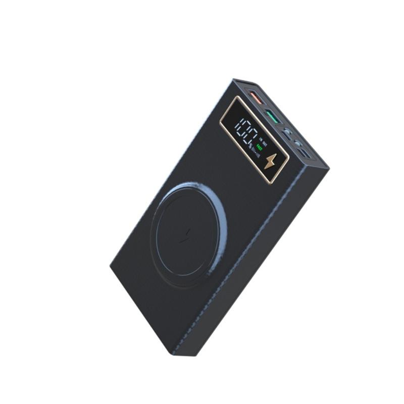 6x18650 Battery Storage Box PD Quick Charge Power Bank Case Support Wireless Charging/Quick Charging Functions