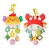 Car Seat Toy Baby Crab Pull Toy Soft Cloth Activity Toy Clip-on