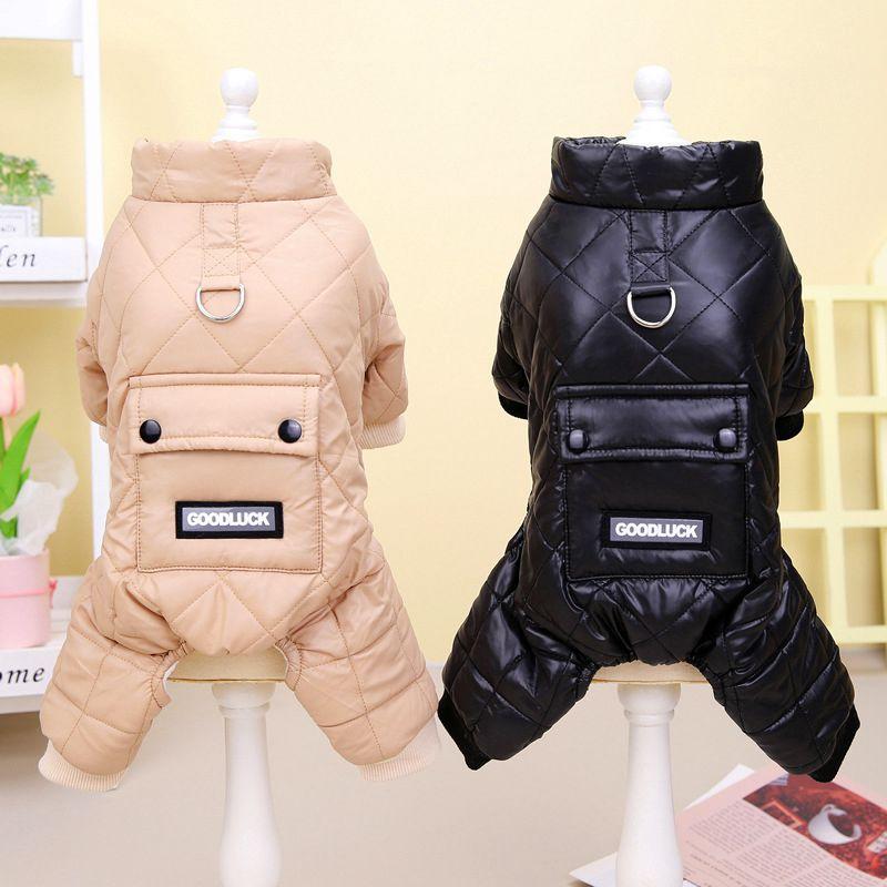 Waterproof Puppy Overalls Boy Dog Jumpsuit Winter Fleece Dog Clothes for Small Dogs Pet Jacket Chihuahua Costume Yorkie Pug Coat