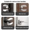 Protection Device Door Handle Lock Durable Door Block Safety Device Door Stopper Alarm  Baby Safety