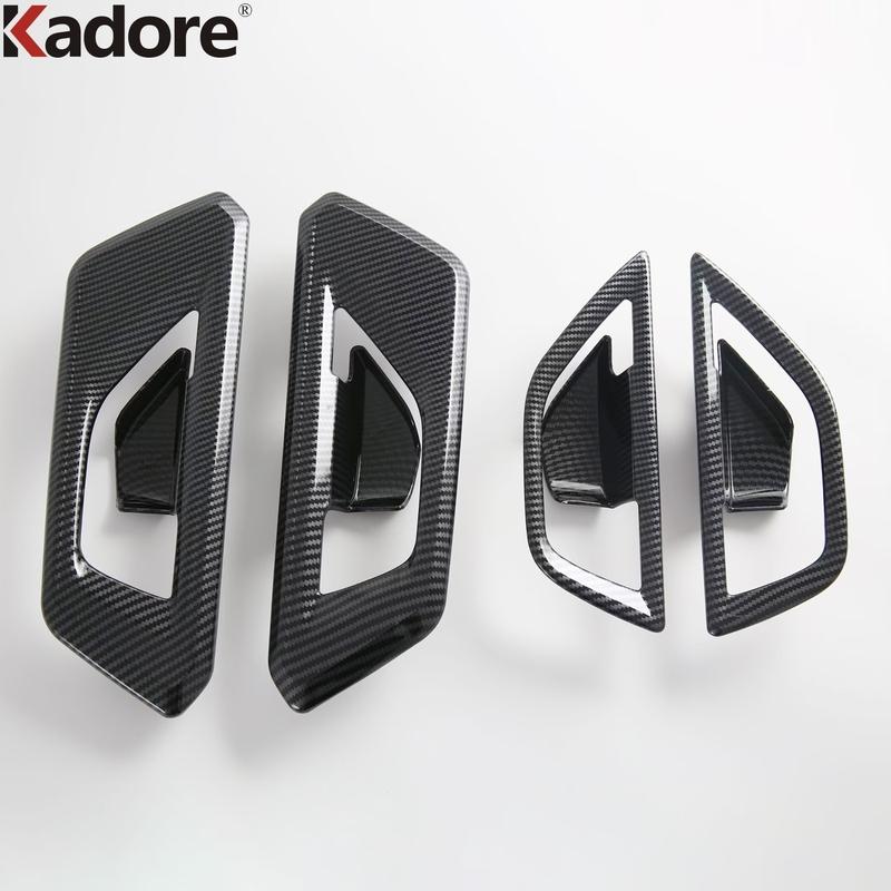Car ide Inner Door Handle Bowl Cover Trim For Subaru Forester 2025 2026 Carbon Fiber Inteiror Mouldings Accessories