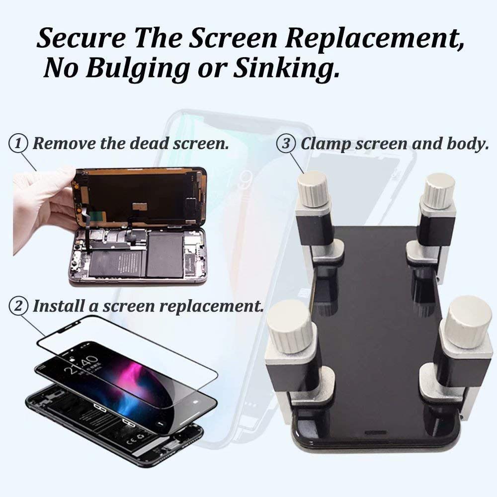 8PCS Phone LCD Screen Fastening Clamps Fixture Adjustable Clips Repair Tools