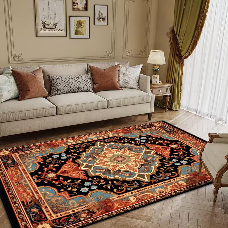 Persian Luxury Retro Carpet Living Room Large Size Rug Non-slip Coffee Tables Mat Home Decoration Bedroom Lounge Rug Tapis Salon