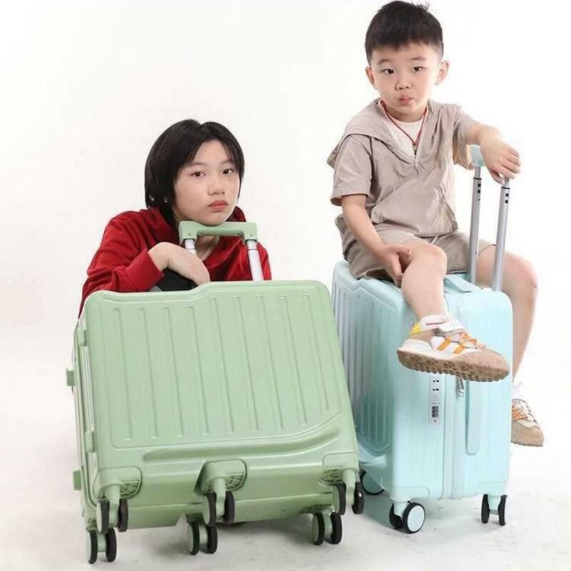 JOURHEY SHI Kids Ride-on 6-Wheel Trolley Suitcase 20 inch