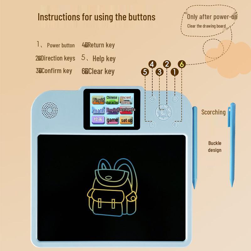 

Children s Learning Machine: Pinyin & English Literacy with LCD Writing and Magnetic Drawing Board