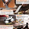 grilljoy Professional Griddle Accessories Kit Set with Smash Burger Press - Extra Thick Grill Spatula, Turner, Flipper - 38PCS F