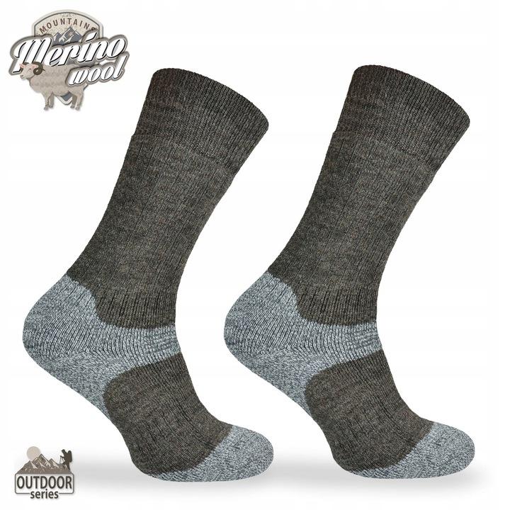 Grube Zimowe Skarpety Trekingowe Tre9 - 80% Merino