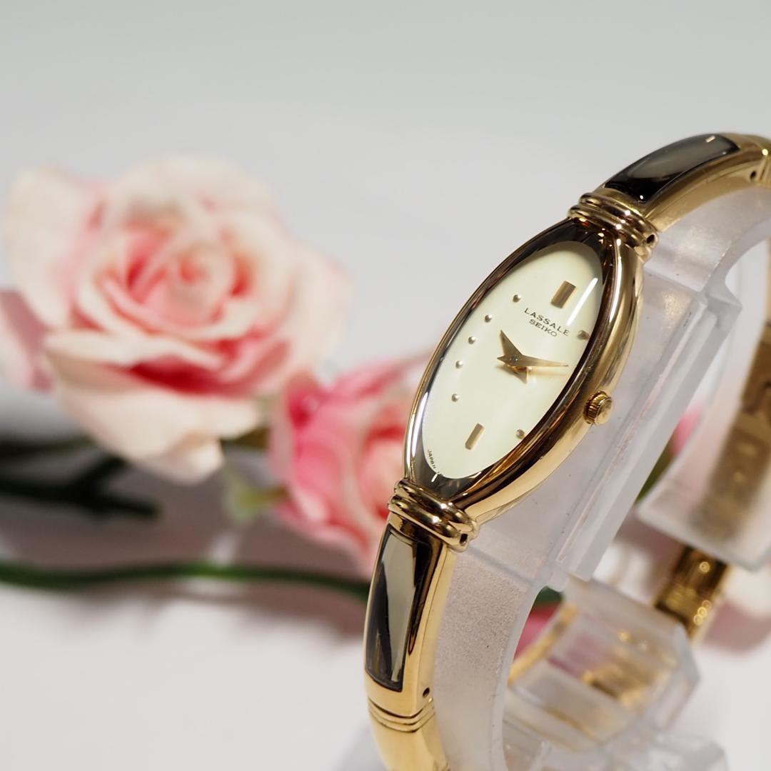 

[USED] Seiko LaSalle Bangle Watch, Gold, 112