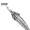 Decorative Clothing Accessory 1/2Pcs Vintage Feather Brooch for Men, Alloy Silver Lapel Jewelry, Pin Badge Clothes Bag Hat Scarf Suits Metal