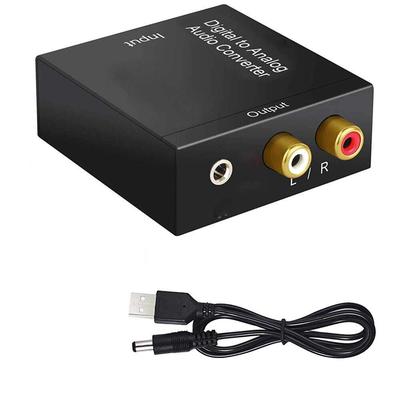 Zmart Optical Digital Stereo Audio SPDIF Coaxial Analog Converter DAC RCA Amplifier Decoder