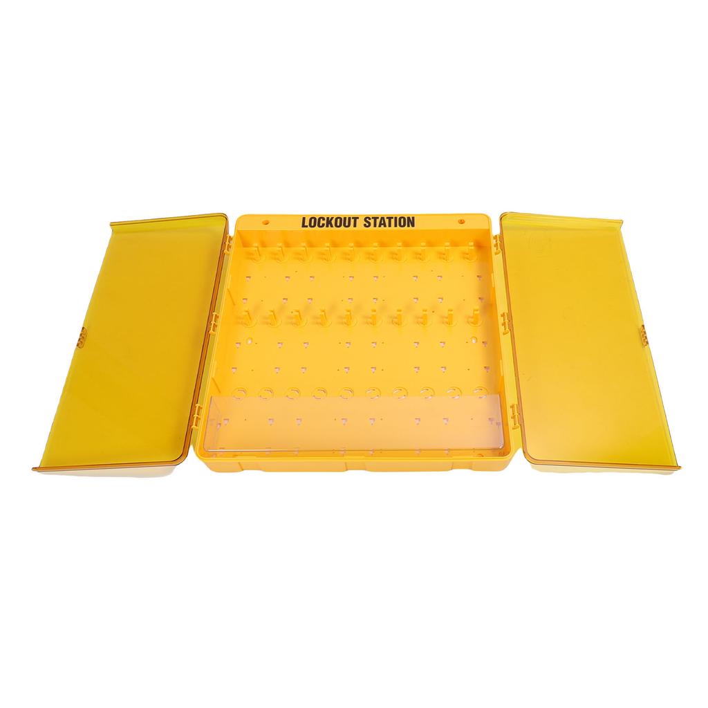 Lockout Tagout Station PC Transparent Cover Dust Proof Multifunctional Wall Mount Lock Out Tag Out