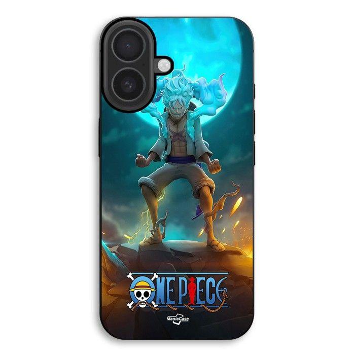 Coque de téléphone - MANIACASE - iPhone 17 - Silicone - Souple - One Piece Luffy Gear Lune