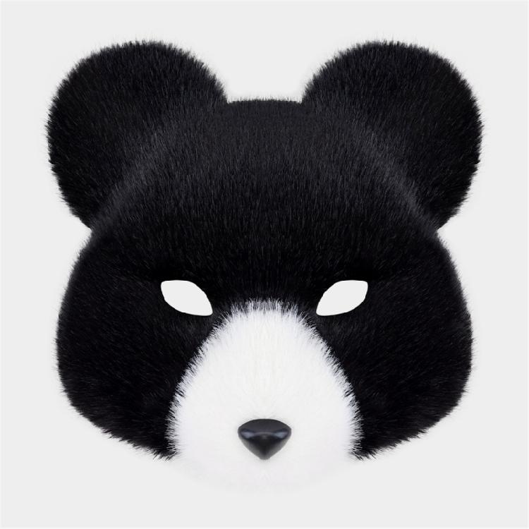 3Pcs Animal Bear Costumes Accessories Bear Mask,Bear Tail, Bears Paws Gloves for Kids Halloween Cosplay Party Props