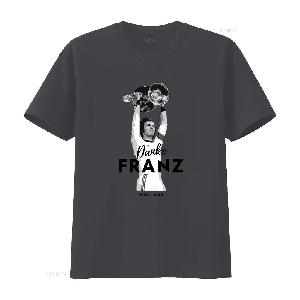 Franz Beckenbauer Tribute T Shirt Thank You 1945 2024 Commemorative Design Vintage Washed Versatile Designer Clothes Stylish