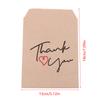 25 Pcs 13X18Cm "Thank You" Paper Gift Bags Kraft Favor Bags Flat Cookie Candy Snack Dessert Packaging Bag For Weddings Party