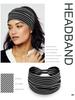 Twisted Wide Hair Bands for Women Wide Turban Workout Headband Fashion Yoga Hair Bands Boho Twisted Thick Hair Accessories