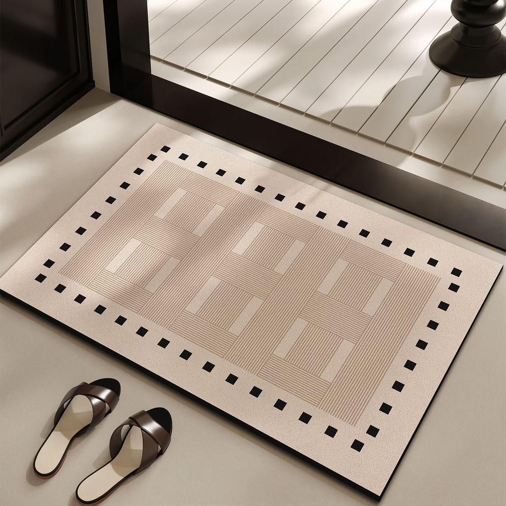 Elegant Non-Slip Diatomaceous Earth Bath Mat - Durable, Easy to Clean, Dirt-Resistant, Perfect for Bathroom & Entryway.