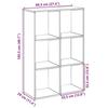 VidaXL Room Divider Shelf White 69.5x29x103.5 Cm, Shelf, Bookcase, Storage Shelf, Bookcase, 858012