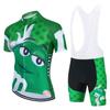 Summer Breathable Cycling Suit Set 2026 Cartoon Men's Cycling Jersey Short Sleeve Bicycle Outdoot Cycling Clothing Kit MTB Bike Wear Maillot Ciclismo