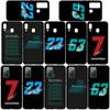 Phone Case for Samsung Galaxy S25 S23 S22 S24 Ultra FE A05 A06 A15 A16 A36 A37 A35 A54 A55 A56 A57 A25 A26 A53 A17 No63 F1 Number Funda No 63 23 Cover