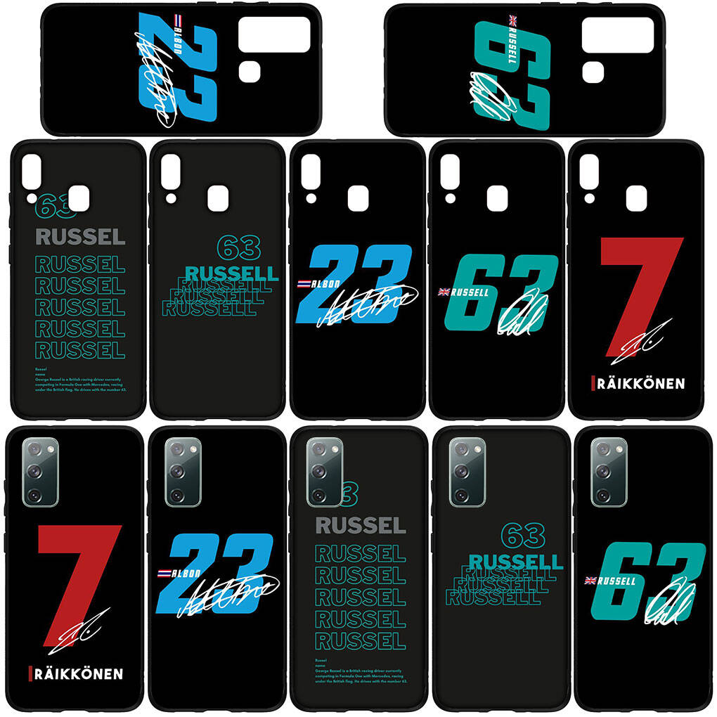Phone Case for Samsung Galaxy S25 S23 S22 S24 Ultra FE A05 A06 A15 A16 A36 A37 A35 A54 A55 A56 A57 A25 A26 A53 A17 No63 F1 Number Funda No 63 23 Cover