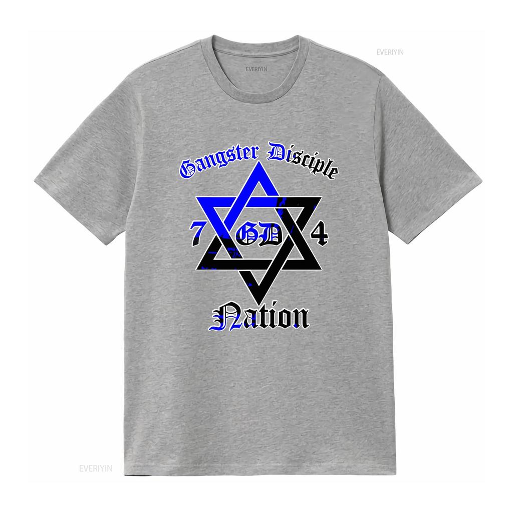 NEW LIMITED Gangster Disciple Nation GD 74 Folks GDN T Shirt Vintage Washed Designer Clothes Fashion Graphic