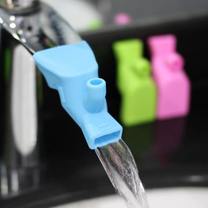 Silicone Water Tap Extender For Children With Splash-proof Features And Soft Grip