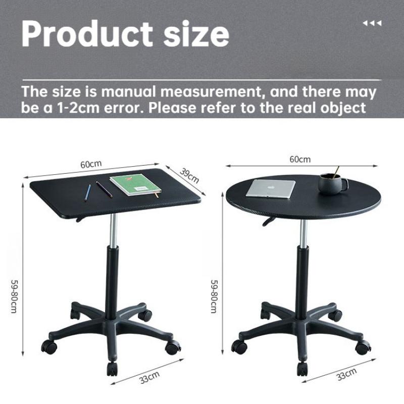 Household Simple Bedside Table Sofa Table Adjustable Height Small Table Flexible Rotation Mini Movable Table